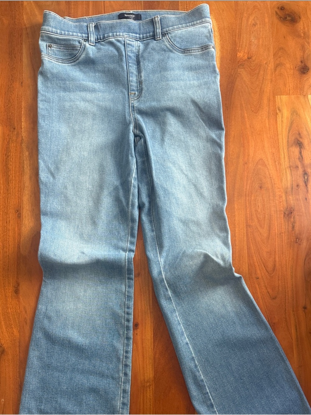 SPANXshape EveryWear Flare Jeans Stretch Size Large Tall Inseam 37 Inches
